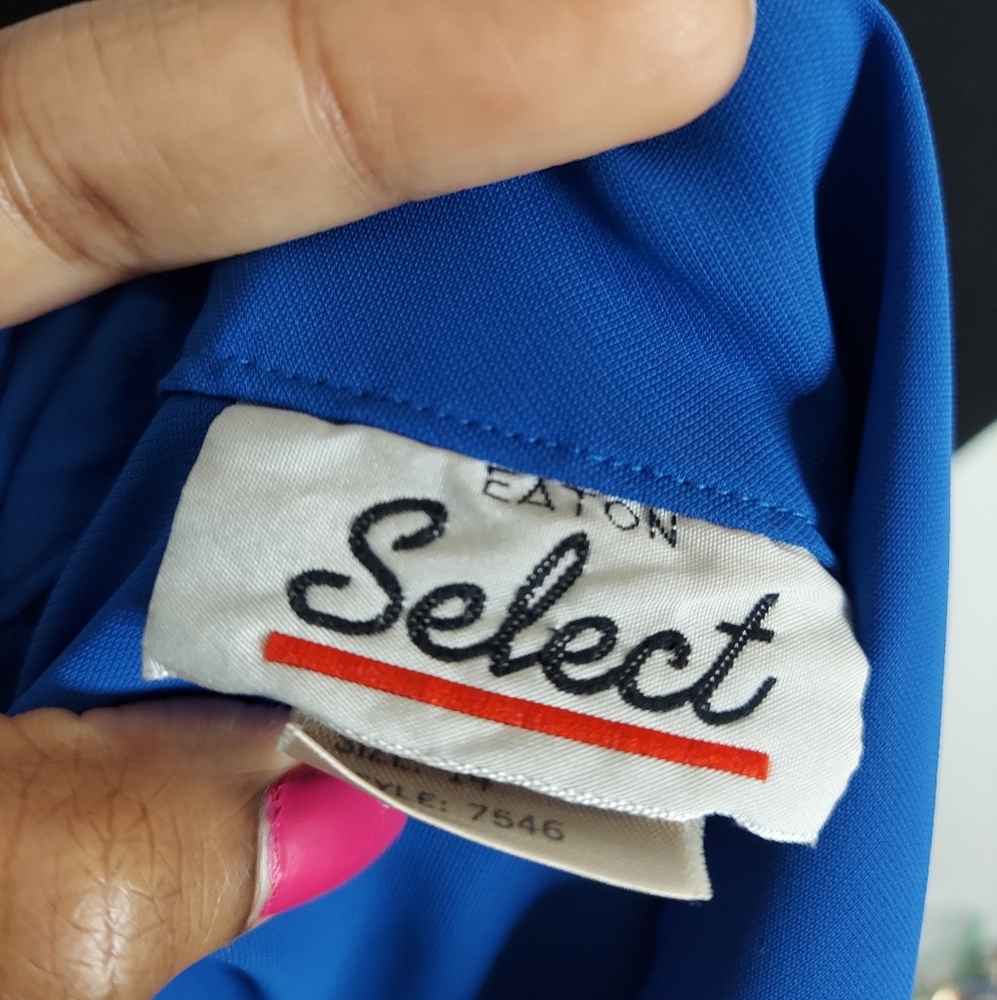 Blue button blouse - Picture 3 of 11